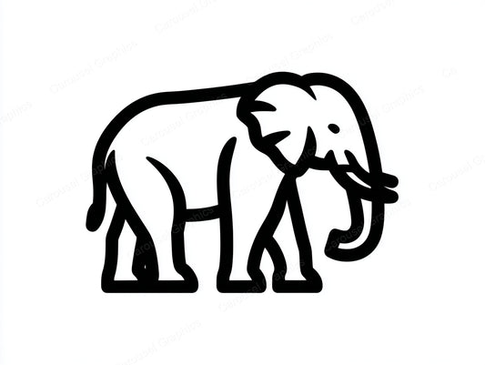 Elephant Vector Graphic preview