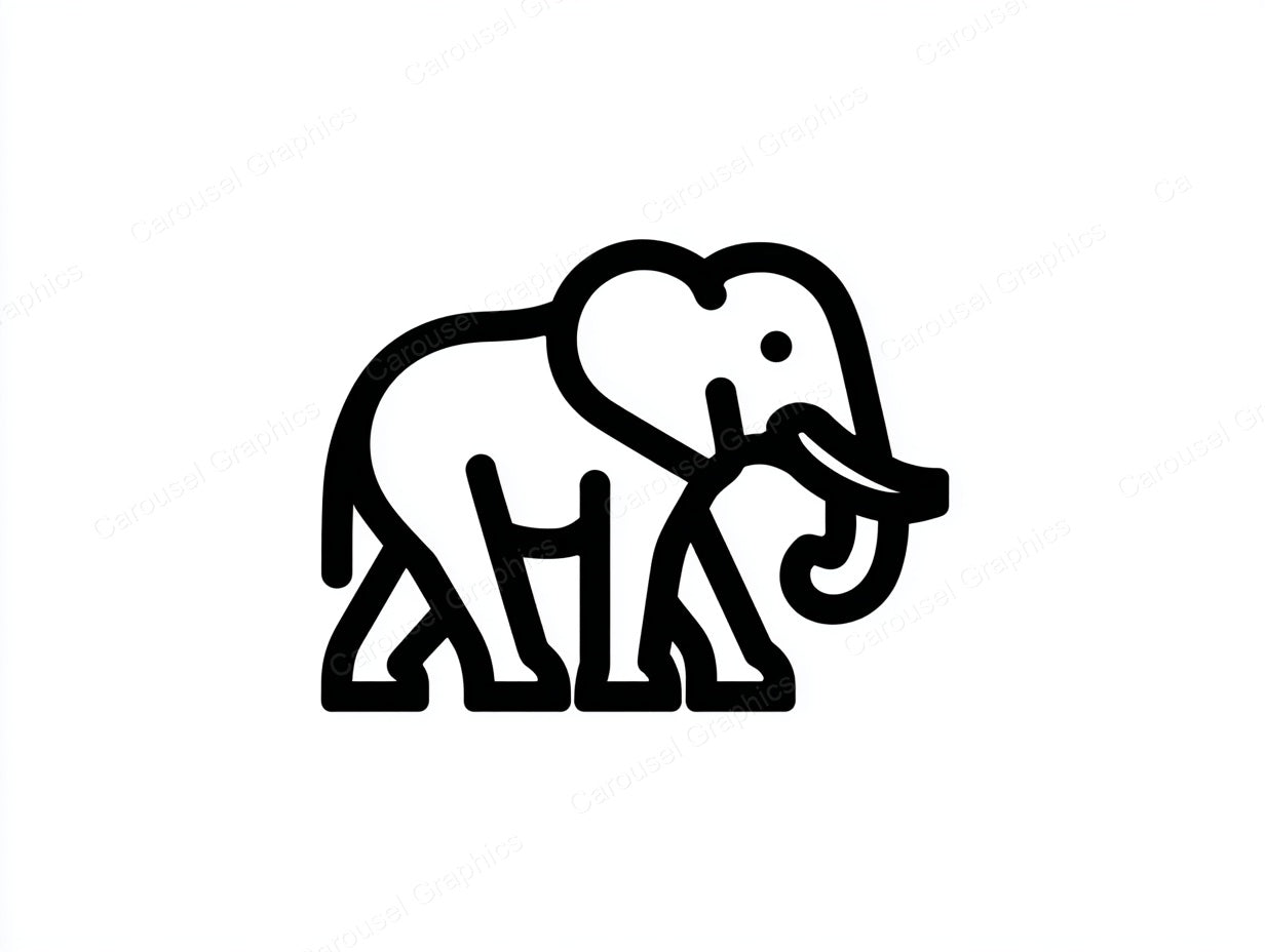 Elephant Vector Graphic preview
