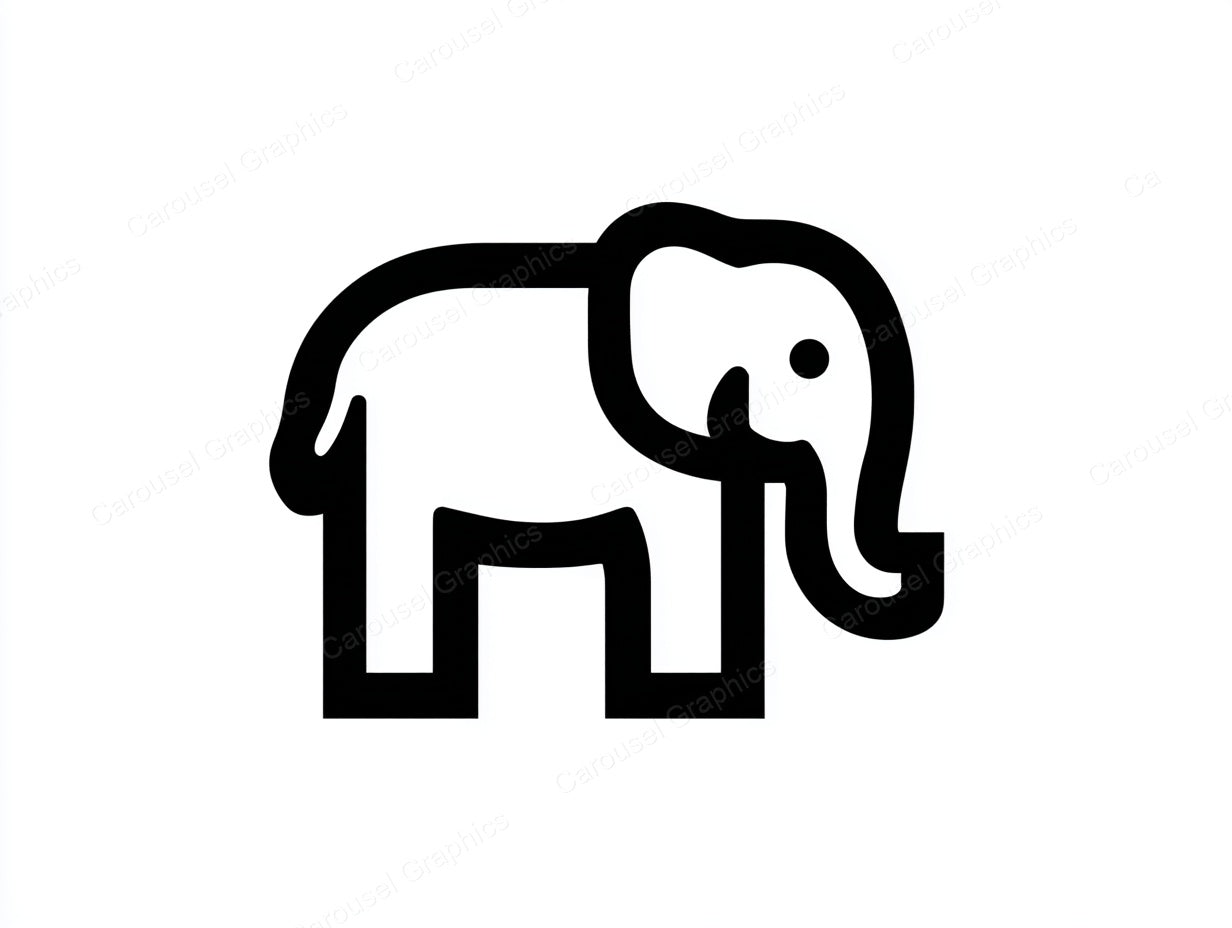 Elephant Vector Graphic preview