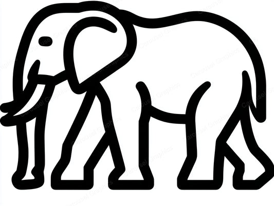 Elephant Vector Graphic preview