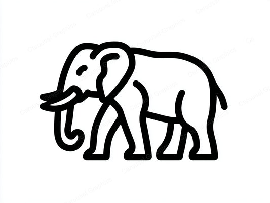 Elephant Vector Graphic preview
