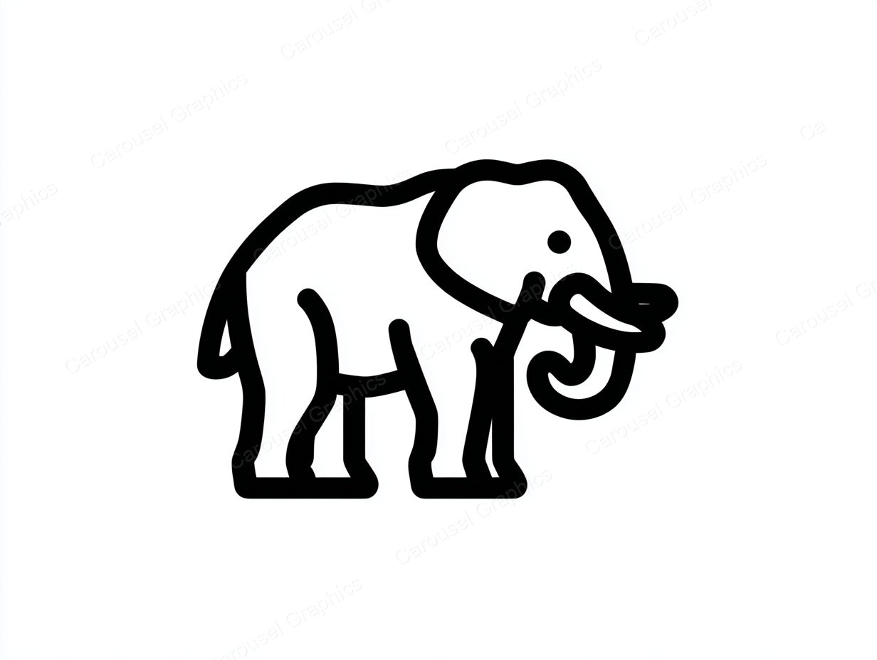 Elephant Vector Graphic preview