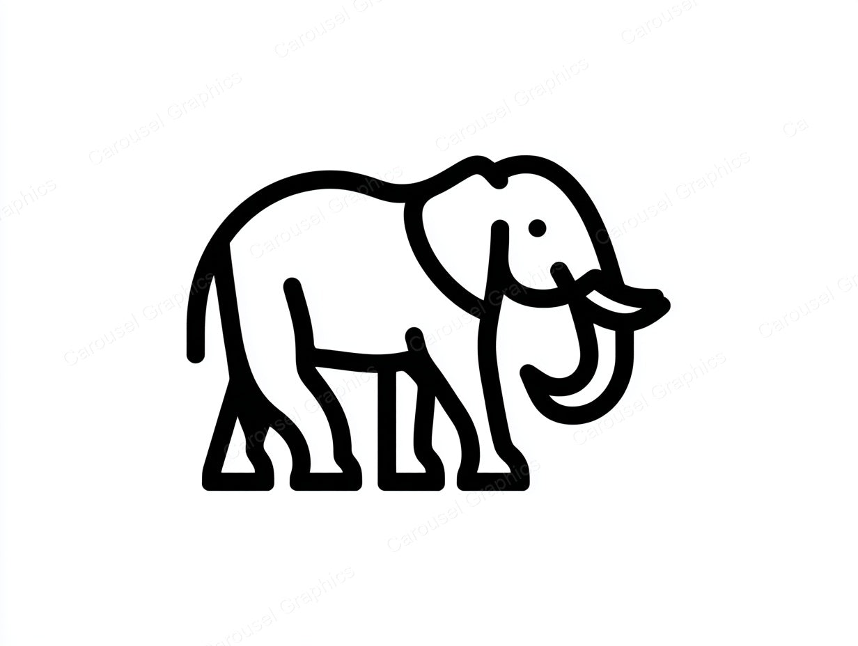 Elephant Vector Graphic preview