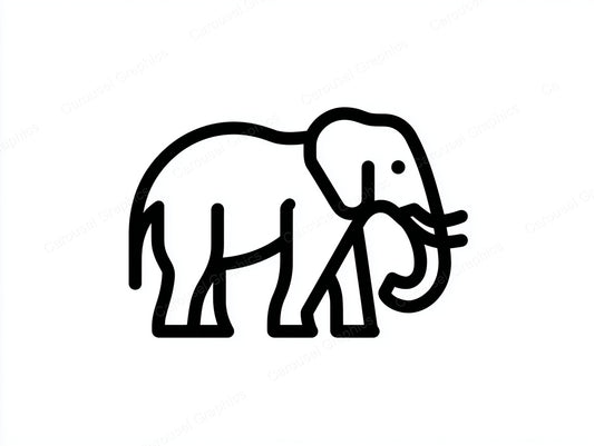Elephant Vector Graphic preview