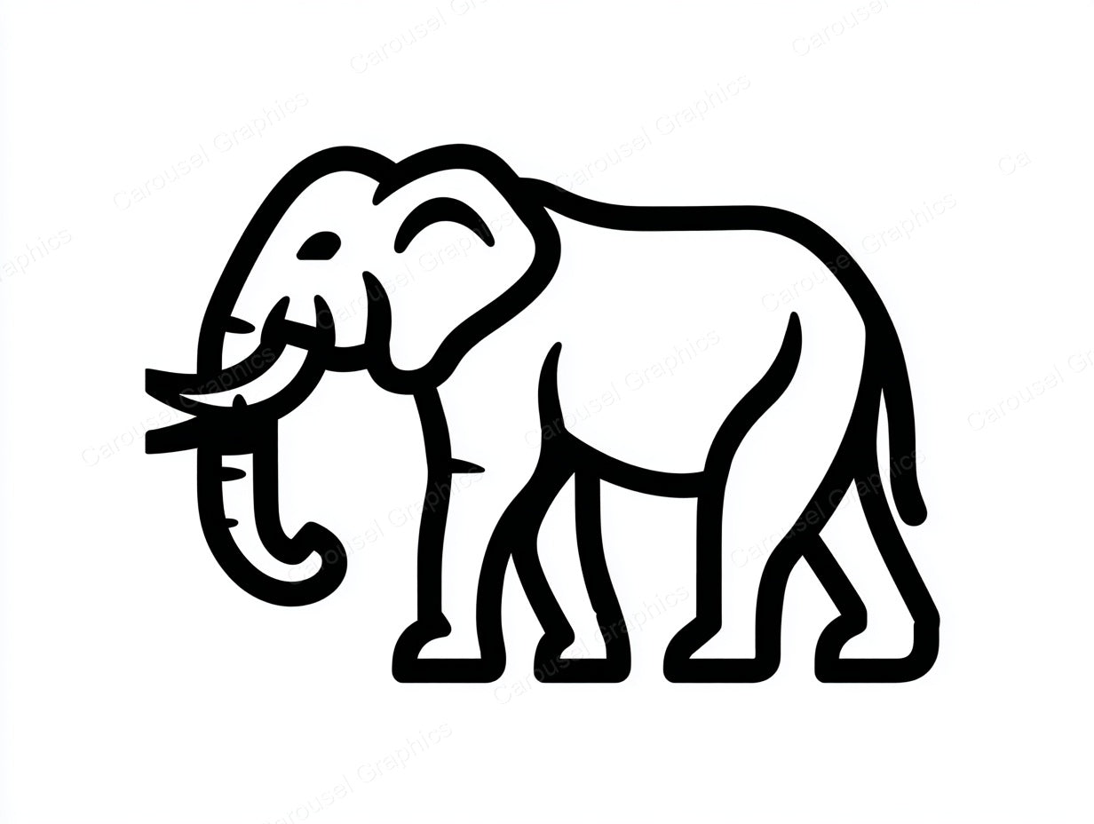 Elephant Vector Graphic preview