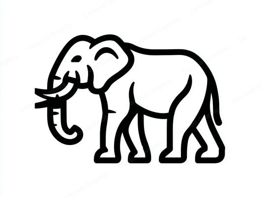 Elephant Vector Graphic preview