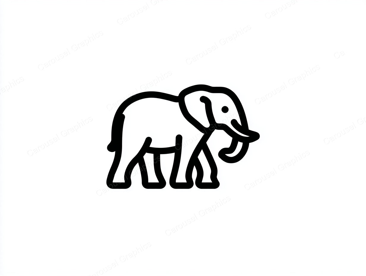 Elephant Vector Graphic preview