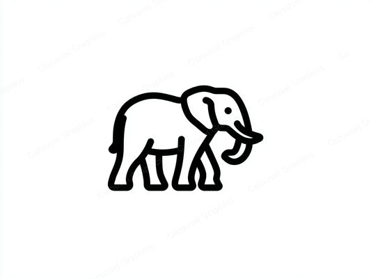 Elephant Vector Graphic preview