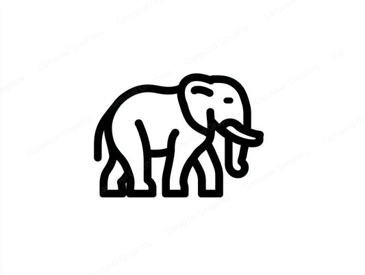 Elephant Vector Graphic preview
