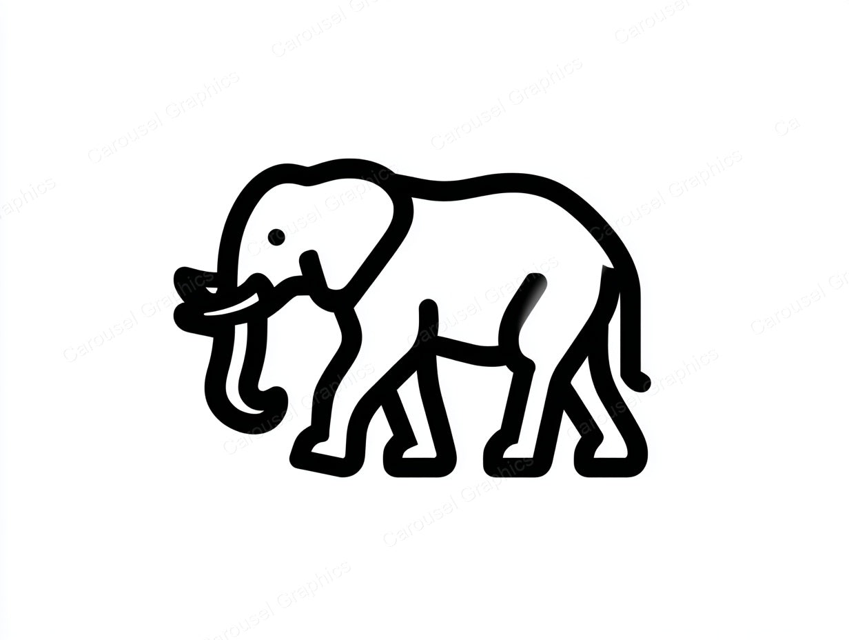 Elephant Vector Graphic preview