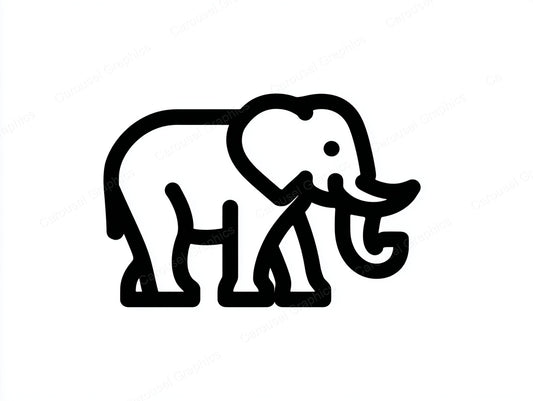 Elephant Vector Graphic preview