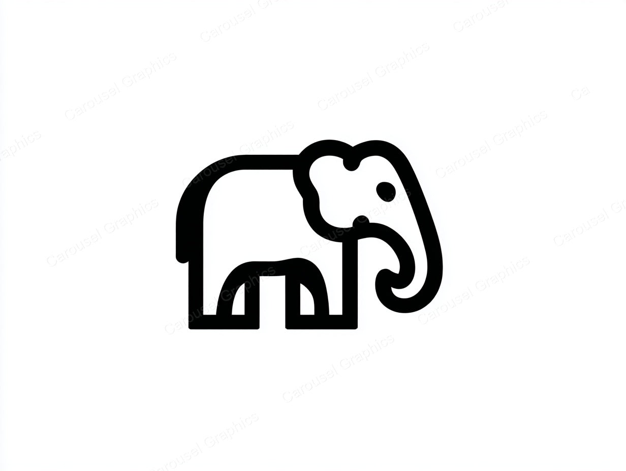 Elephant Vector Graphic preview