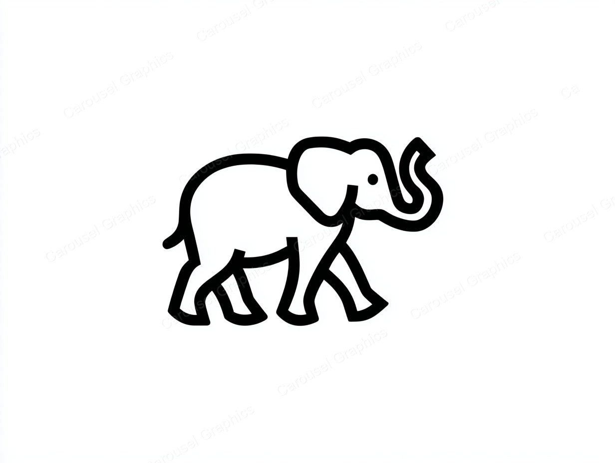 Elephant Vector Graphic preview
