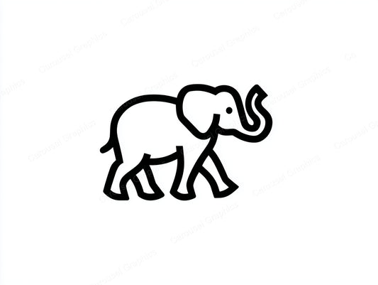 Elephant Vector Graphic preview