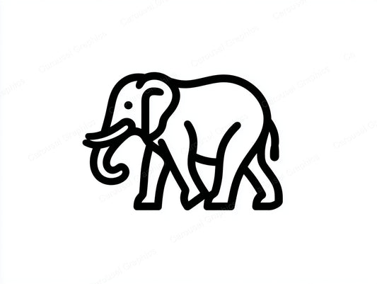 Elephant Vector Graphic preview