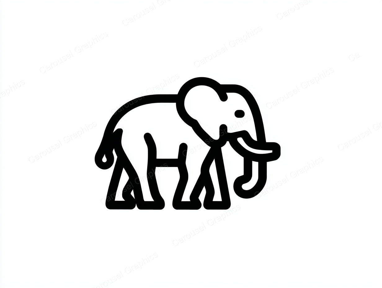 Elephant Vector Graphic preview
