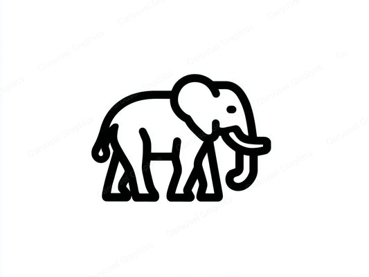 Elephant Vector Graphic preview