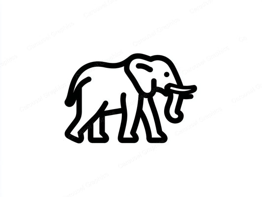 Elephant Vector Graphic preview