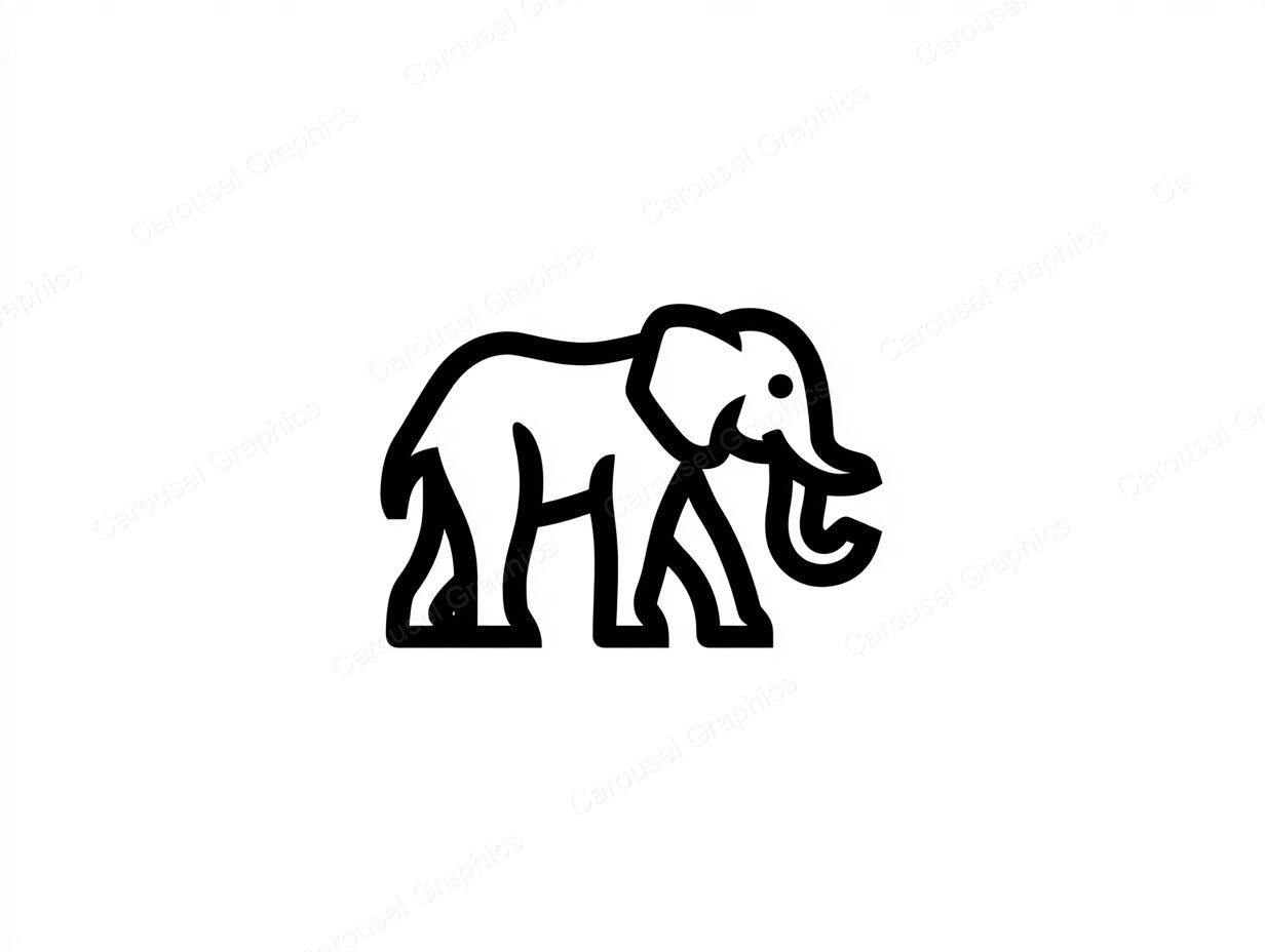 Elephant Vector Graphic preview