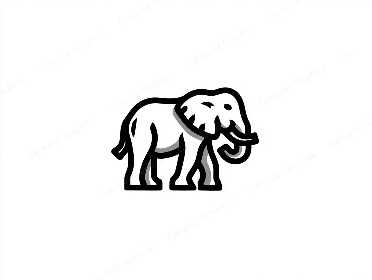Elephant Vector Graphic preview