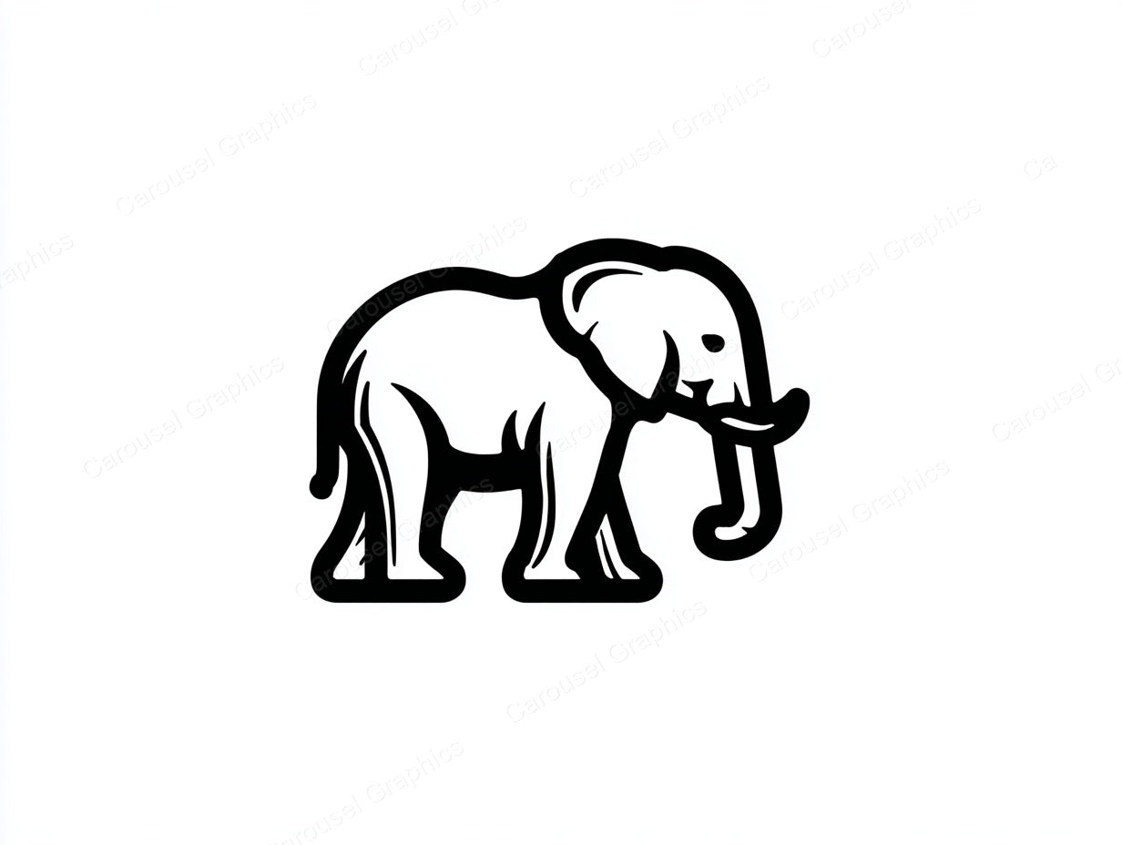 Elephant Vector Graphic preview