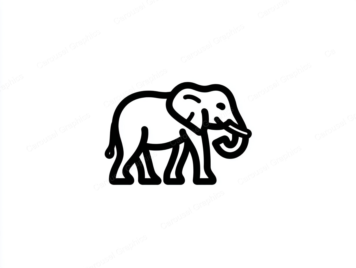 Elephant Vector Graphic preview