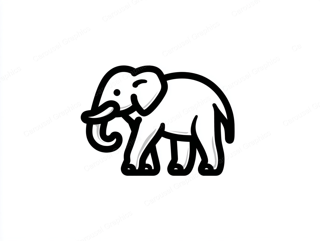 Elephant Vector Graphic preview