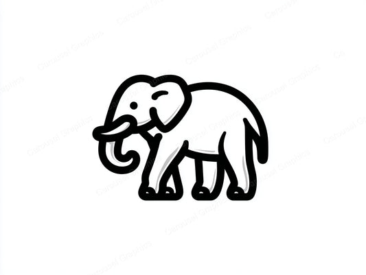 Elephant Vector Graphic preview