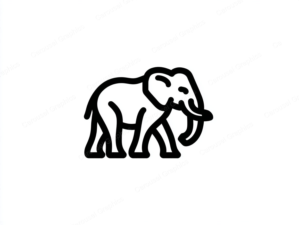 Elephant Vector Graphic preview
