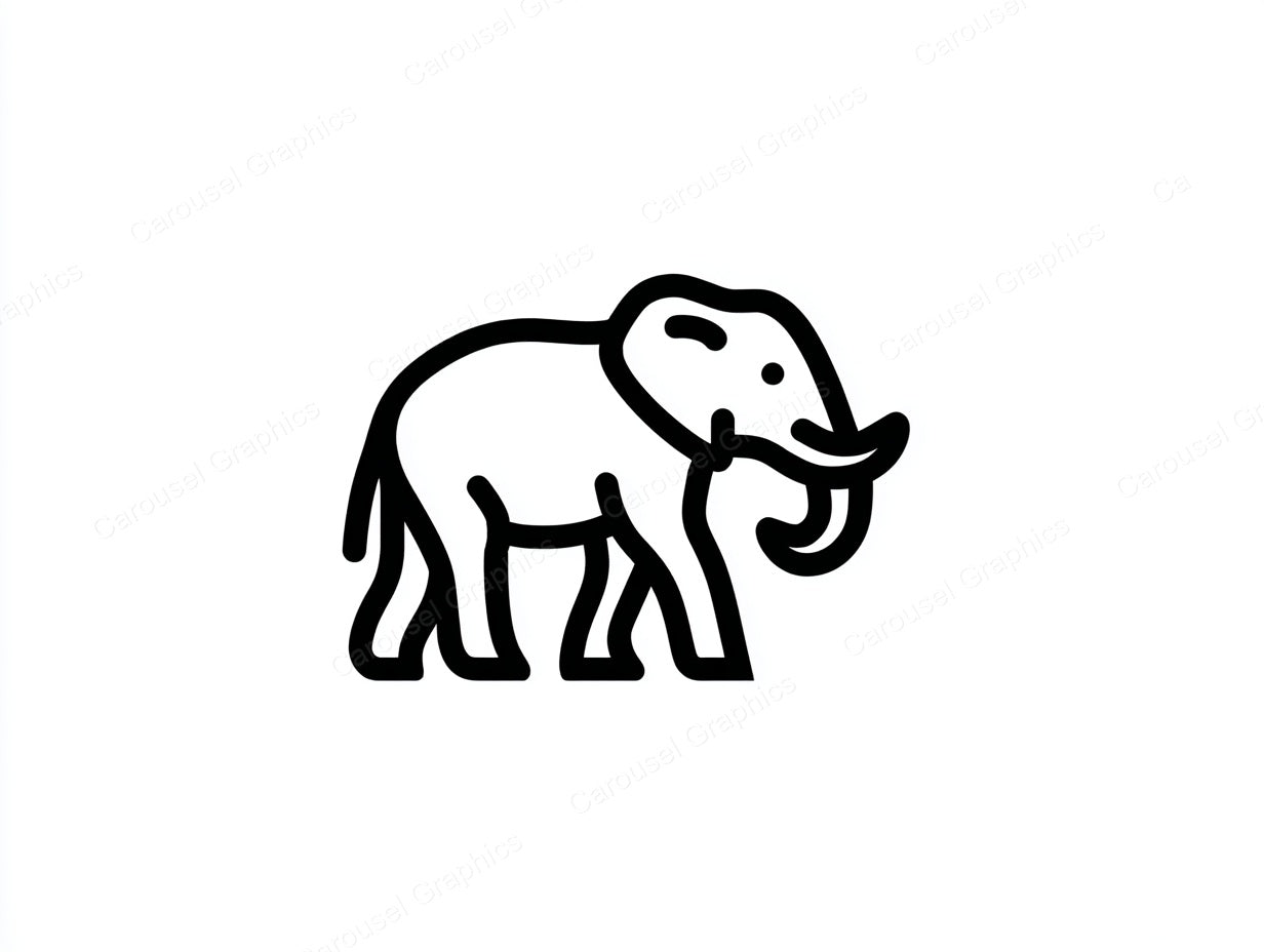 Elephant Vector Graphic preview