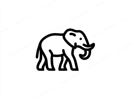 Elephant Vector Graphic preview