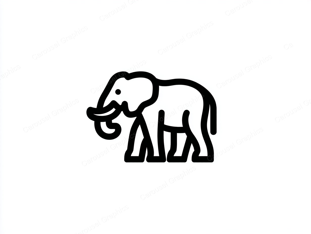 Elephant Vector Graphic preview