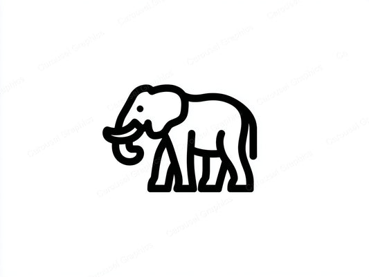 Elephant Vector Graphic preview