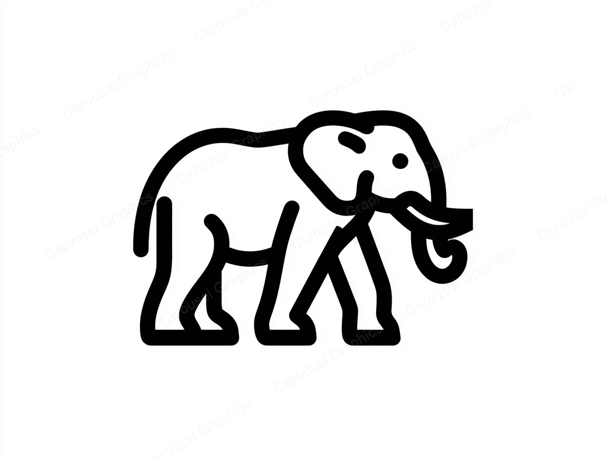 Elephant Vector Graphic preview