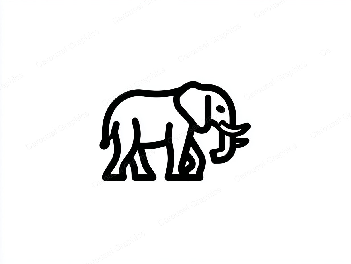 Elephant Vector Graphic preview