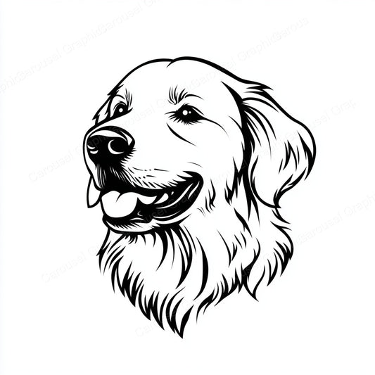 Golden Retriever Vector Graphic preview