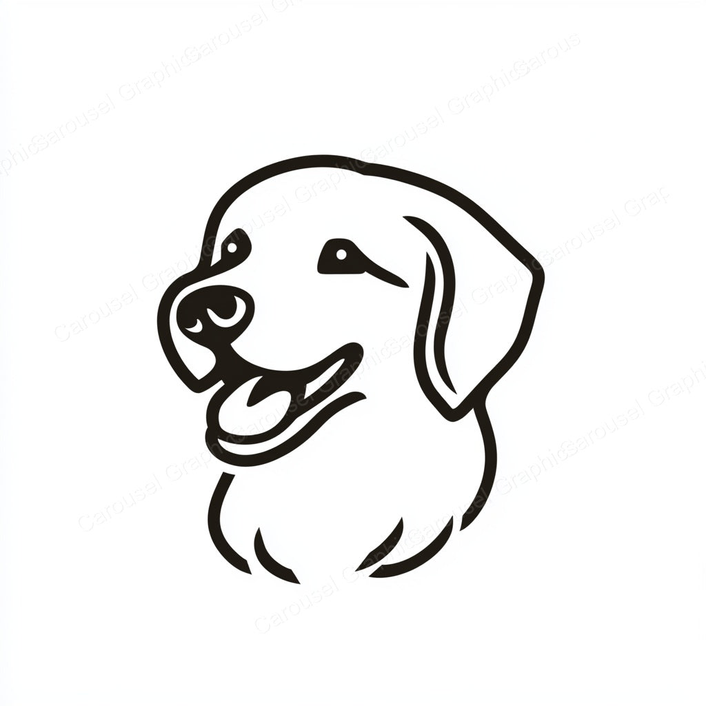 Golden Retriever Vector Graphic preview