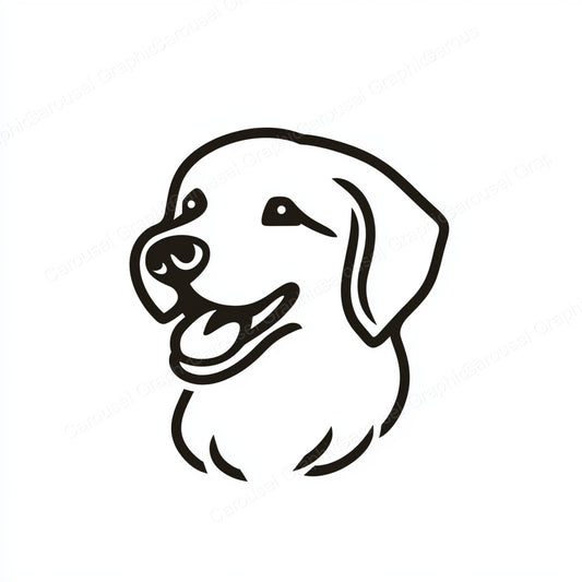 Golden Retriever Vector Graphic preview