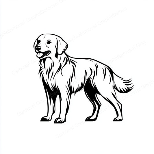 Golden Retriever Vector Graphic preview