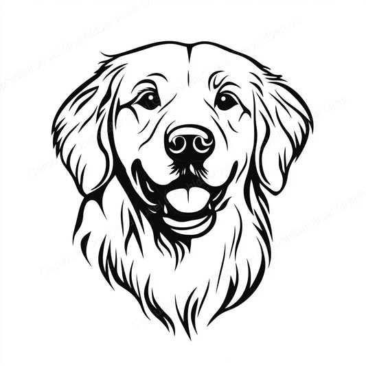 Golden Retriever Vector Graphic preview
