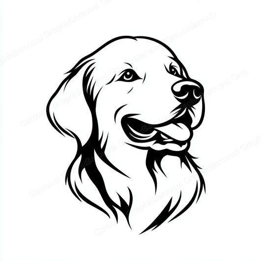 Golden Retriever Vector Graphic preview