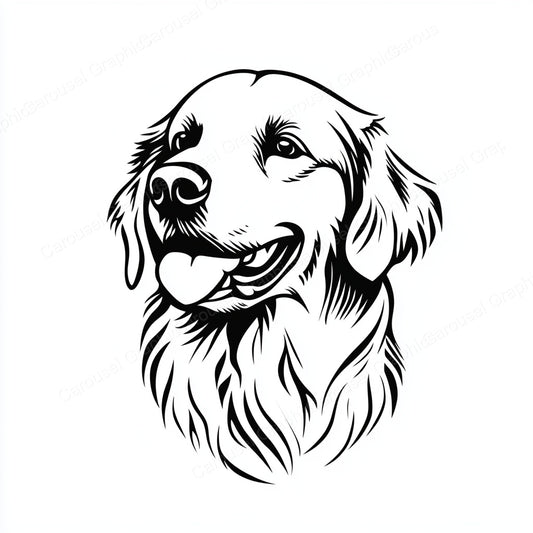 Golden Retriever Vector Graphic preview