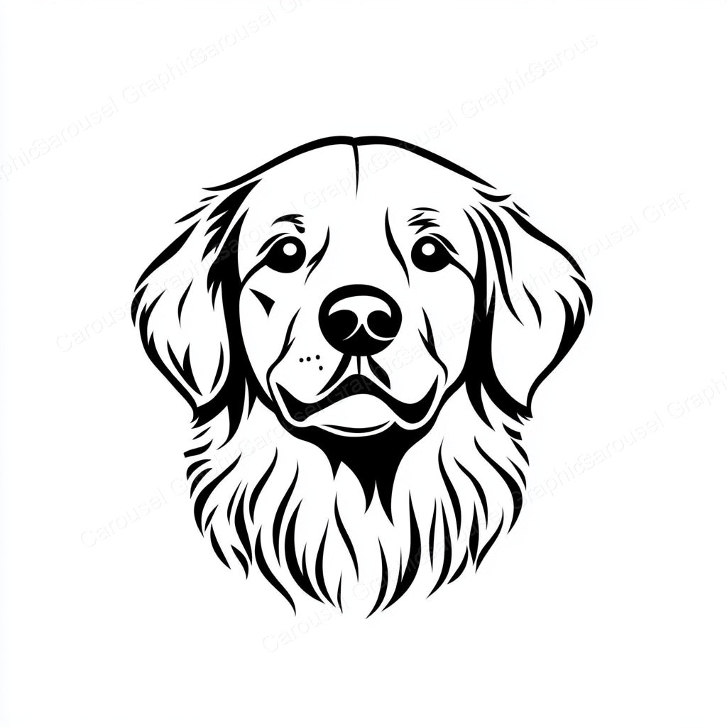 Golden Retriever Vector Graphic preview