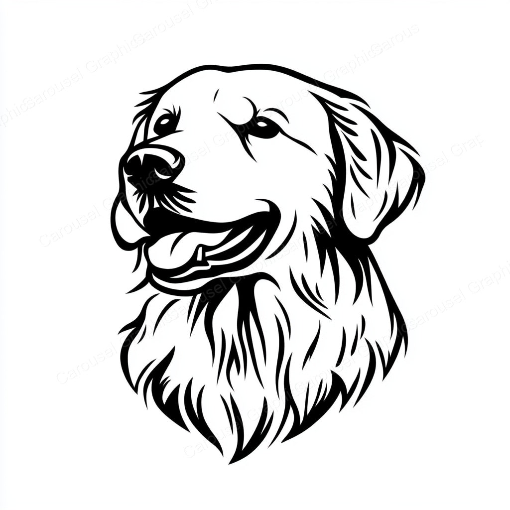 Golden Retriever Vector Graphic preview