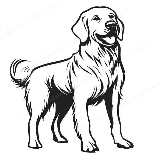 Golden Retriever Vector Graphic preview
