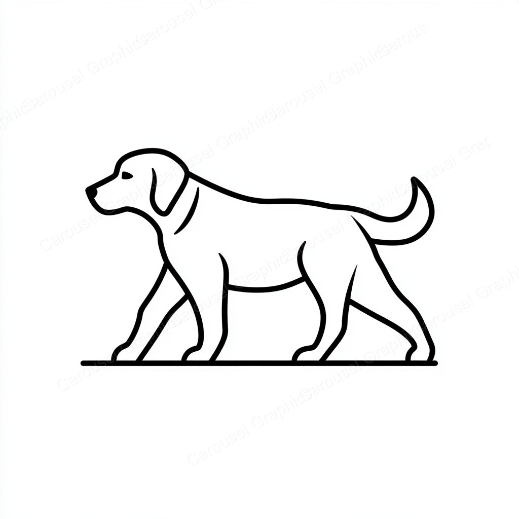 Golden Retriever Vector Graphic preview