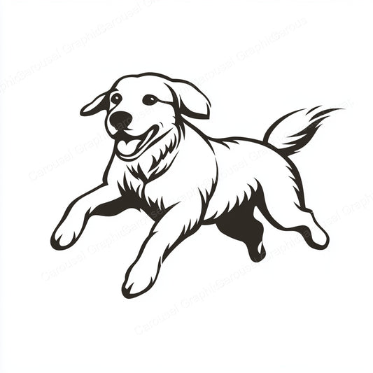Golden Retriever Vector Graphic preview