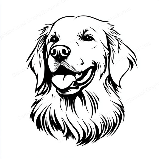 Golden Retriever Vector Graphic preview
