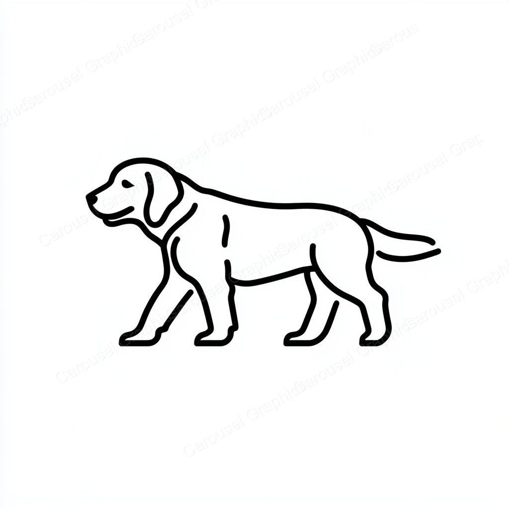 Golden Retriever Vector Graphic preview