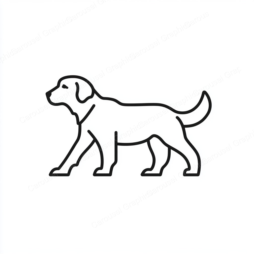 Golden Retriever Vector Graphic preview